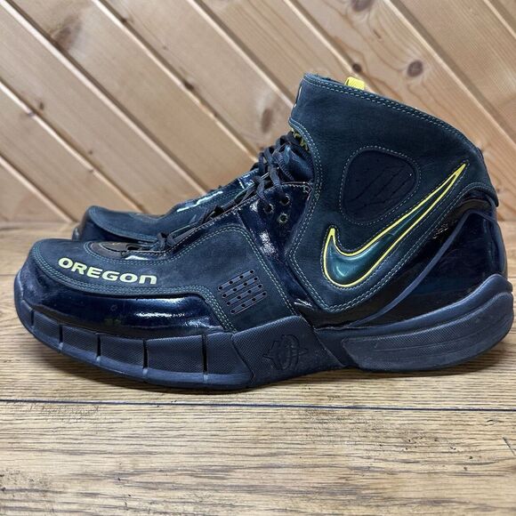 Nike Air Huarache Elite PE Oregon Ducks Away CFM Sample Promo 2006 Size 17 - Picture 5 of 15